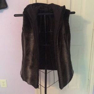 Faux fur vest